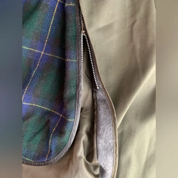 LONDON FOG - Trench Coat with Removable Wool Lining | Olive Green Belted Coat - Picture 15 of 16